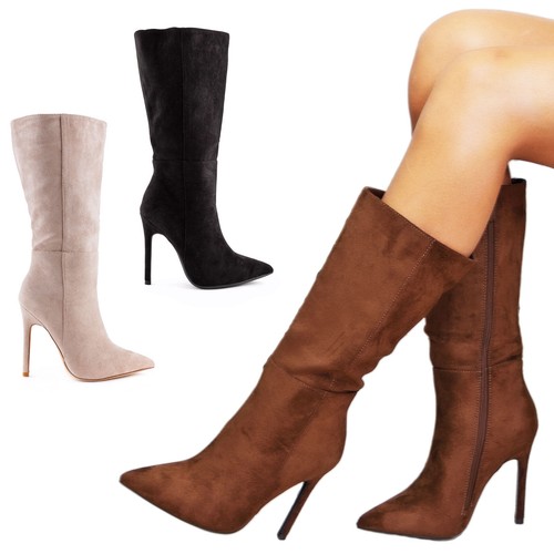 Stivali donna scamosciati - , al