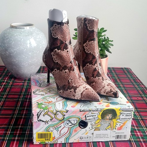 Nixe brown snake stivaletti - snake,