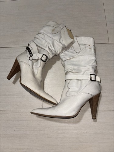 Stivaletti donna pelle bianca